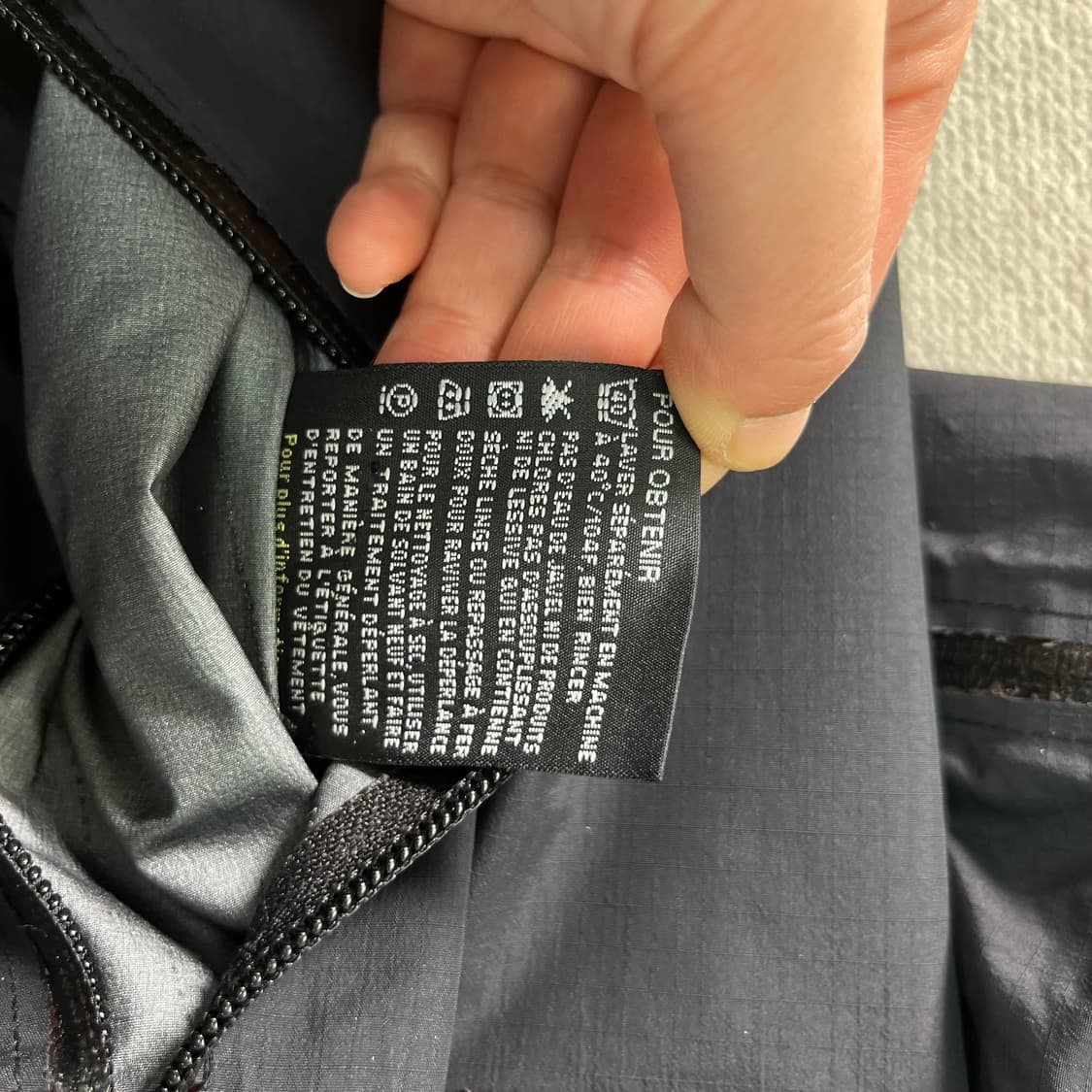 100 아크테릭스 세타 1세대 AR 블랙 바람막이 자켓 상품이미지9