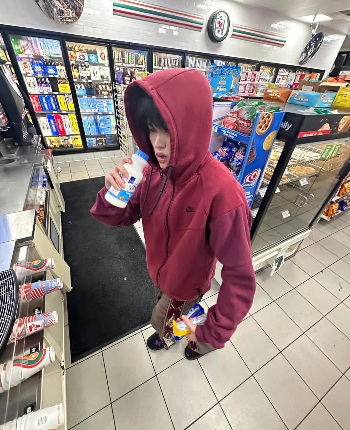 나이키 테그 플리스 윈들러너 후드 집업 버건디 구해요! 상품이미지2