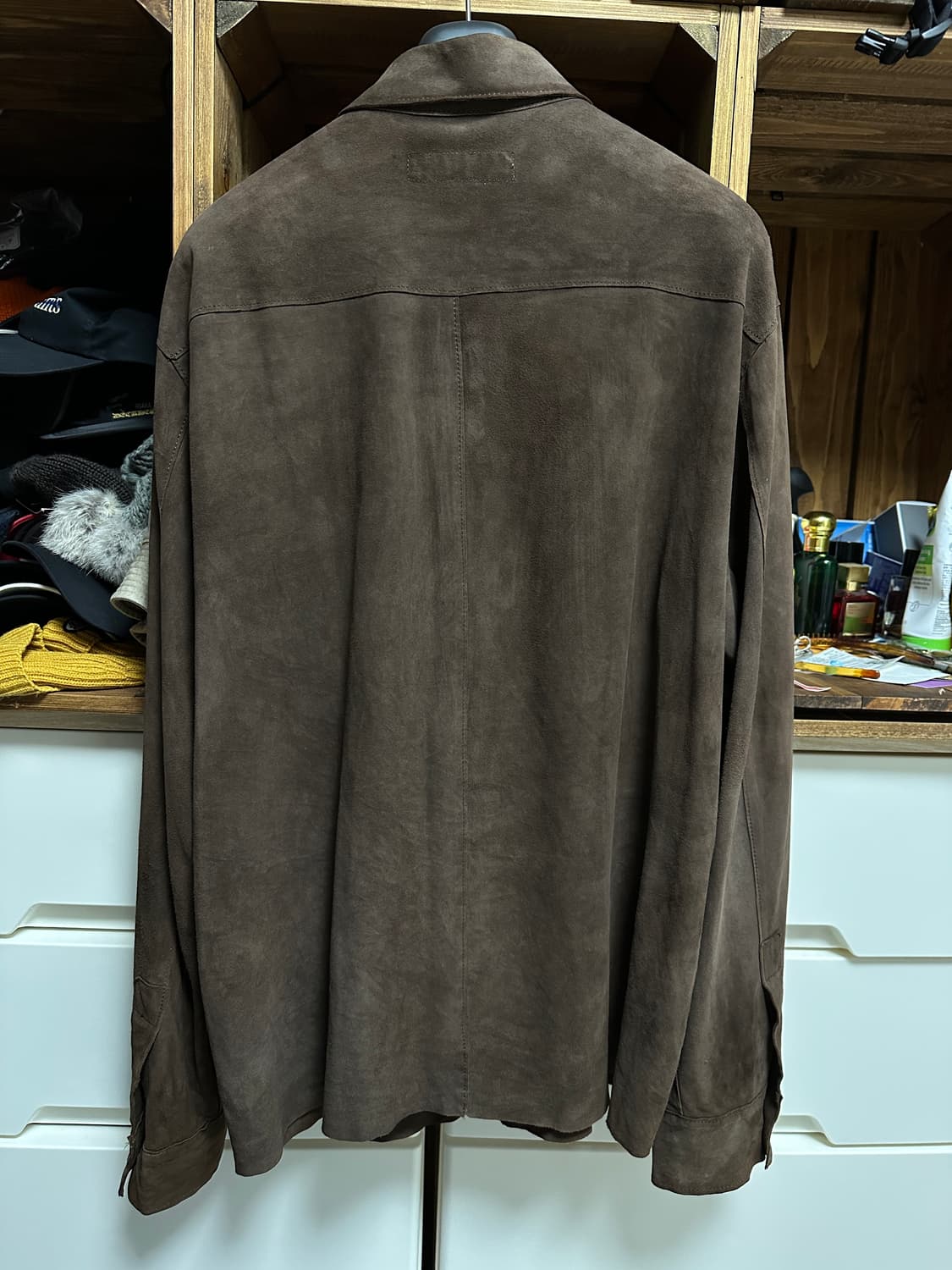 와코마리아 염소가죽 goat skin 셔츠 XL 상품이미지4