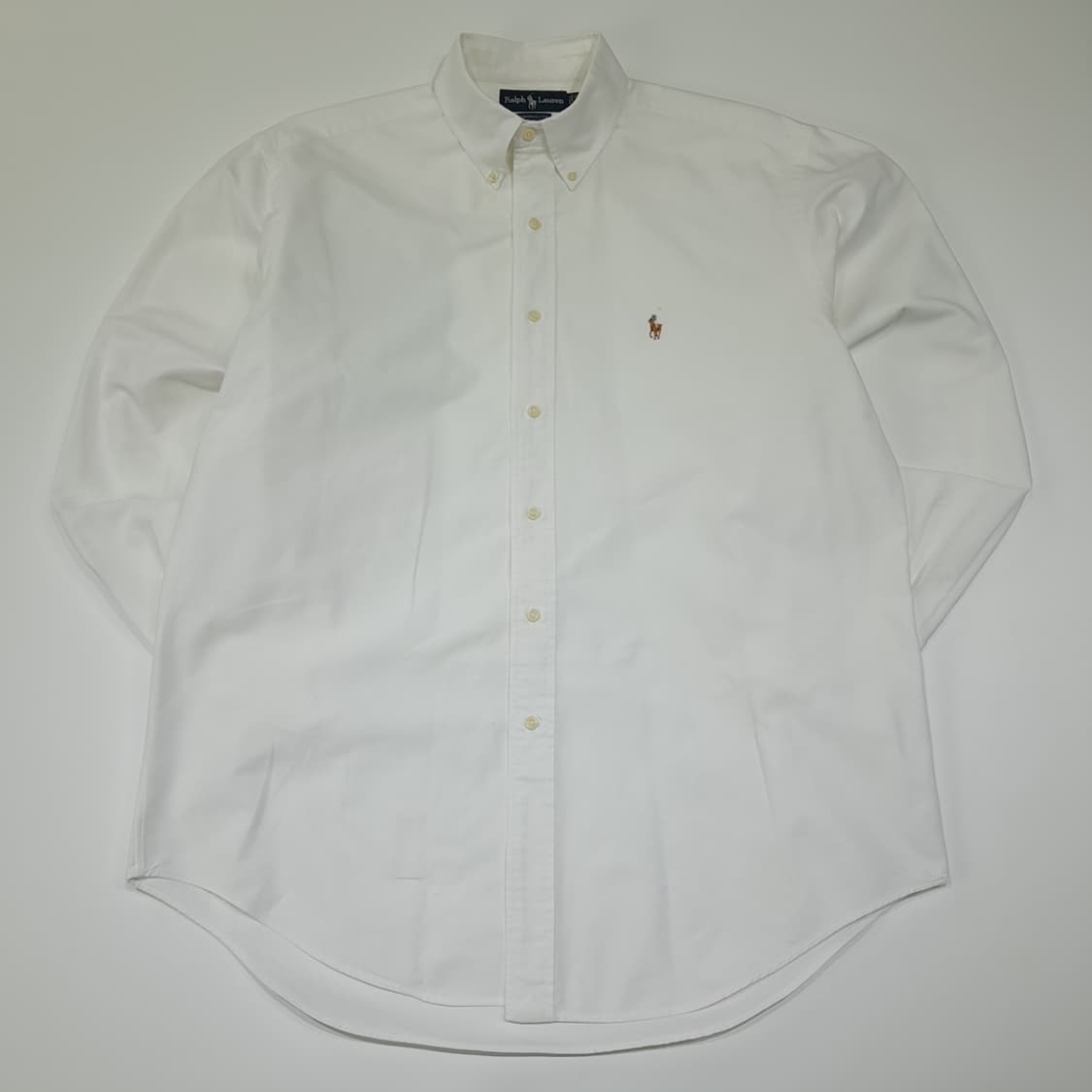 CL388 XL 폴로 90s 코튼 핀포인트 화이트 셔츠 남방 상품이미지1