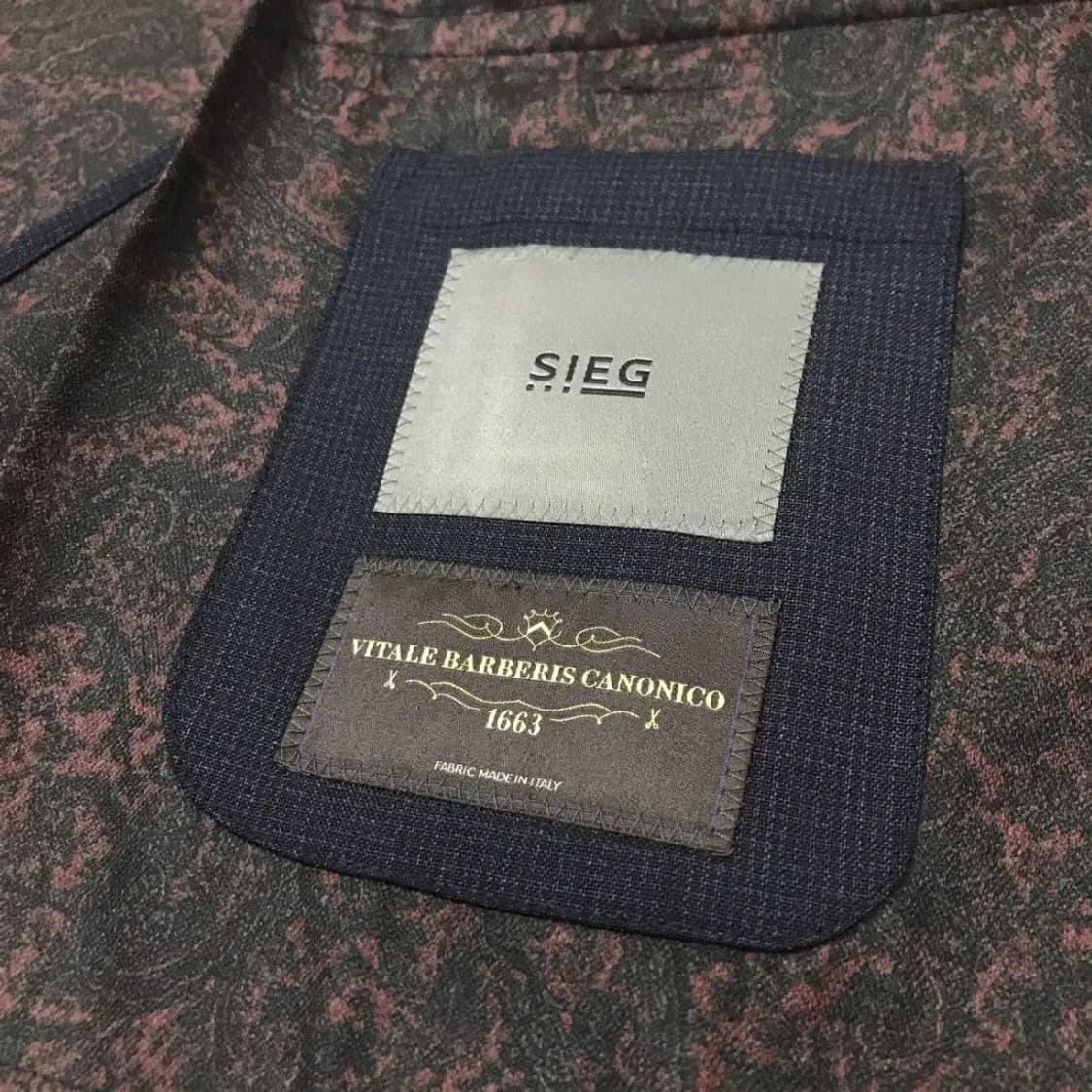 지이크/SIEG 이태리 까노니꼬 언컨스트럭티드 피크드라펠 블레이져/103 상품이미지10