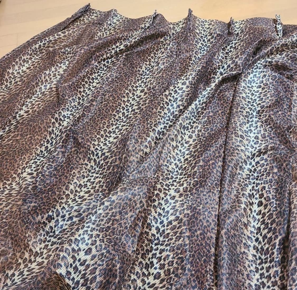 갸루 레오파드 커튼 오네갸루 갸루 방꾸템 상품이미지1