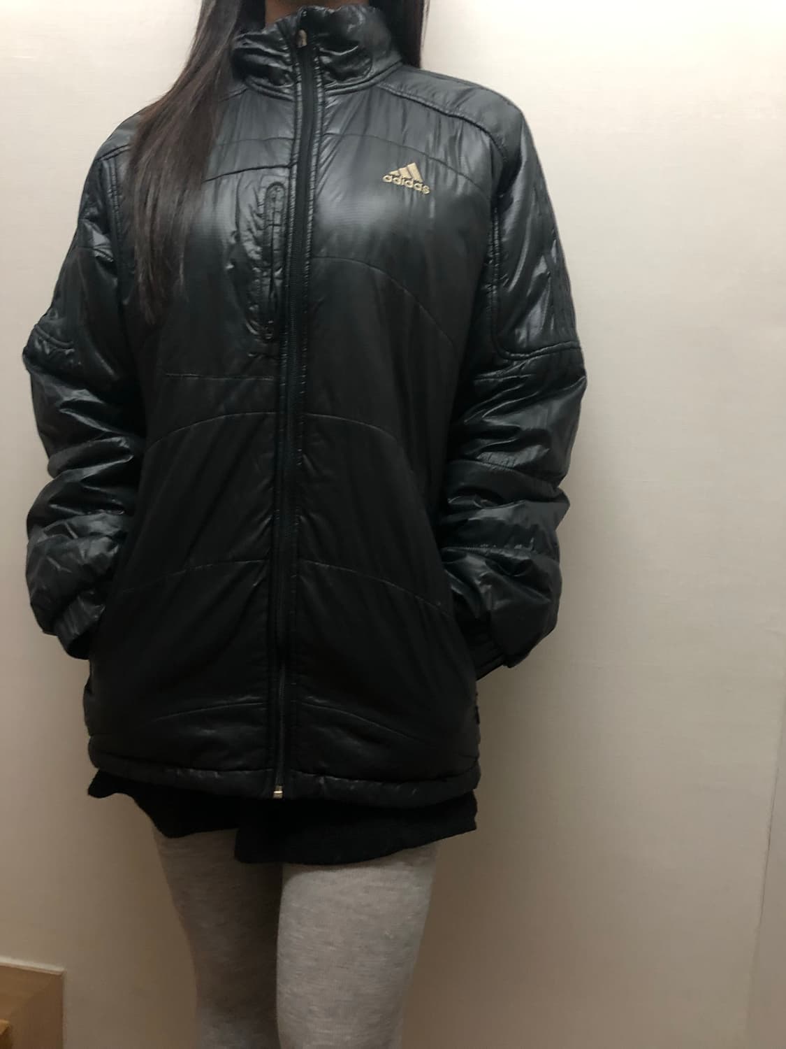 빈티지 아디다스 블랙 패딩 점퍼 상품이미지3
