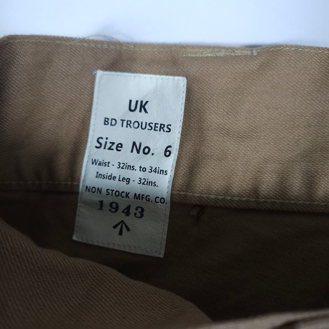 브론슨 논스탁 영국군 트라우저 바지 상품이미지4