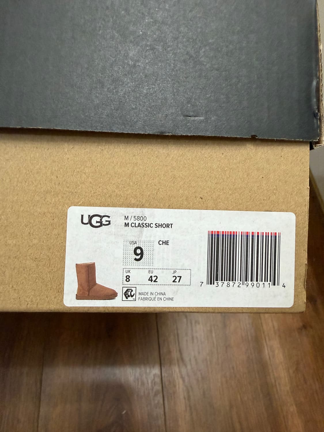 어그 클래식 숏 부츠 270 9사이즈 풀박 상품이미지9