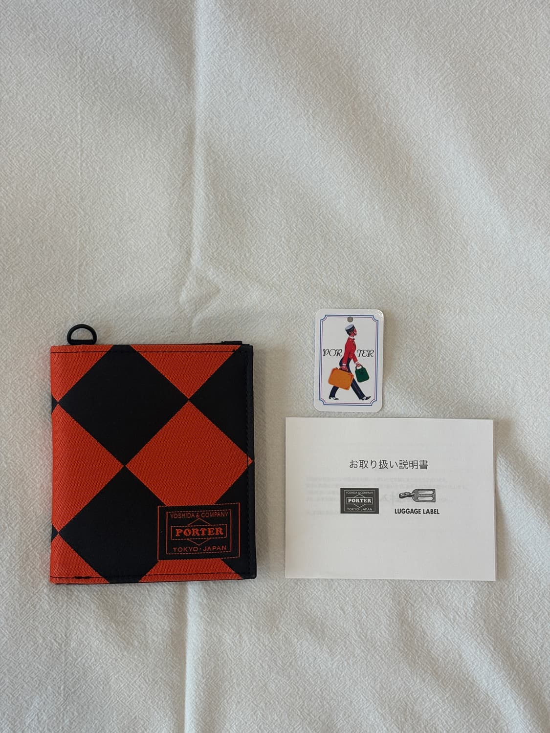 요시다 포터 다이아몬드 체크 패턴 지갑 상품이미지2