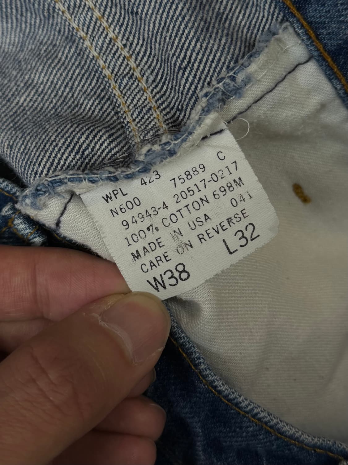 80's USA 빈티지 리바이스 517 오렌지탭 부츠컷 상품이미지9