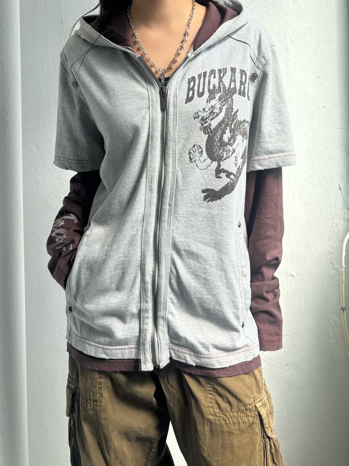 Buckaroo Graphic Layered Hood Zip-Up 상품이미지3