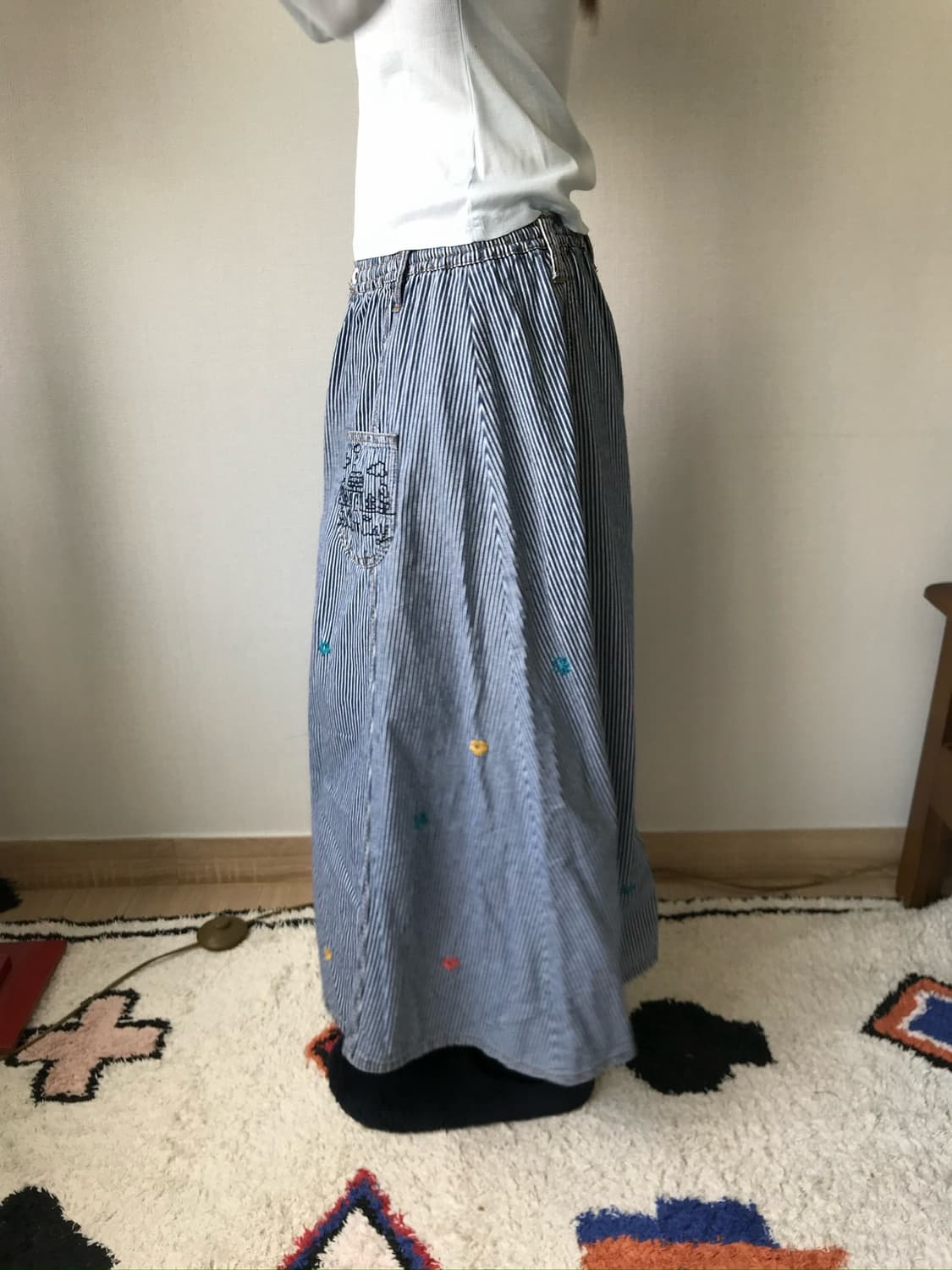 hickory needle work skirt 상품이미지5