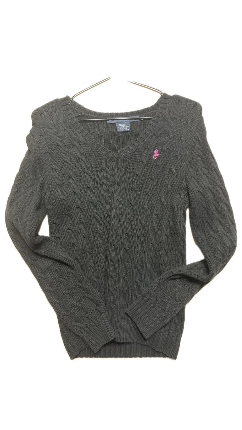 폴로 브이넥니트 핑크포니 s 희귀물!! 상품이미지1