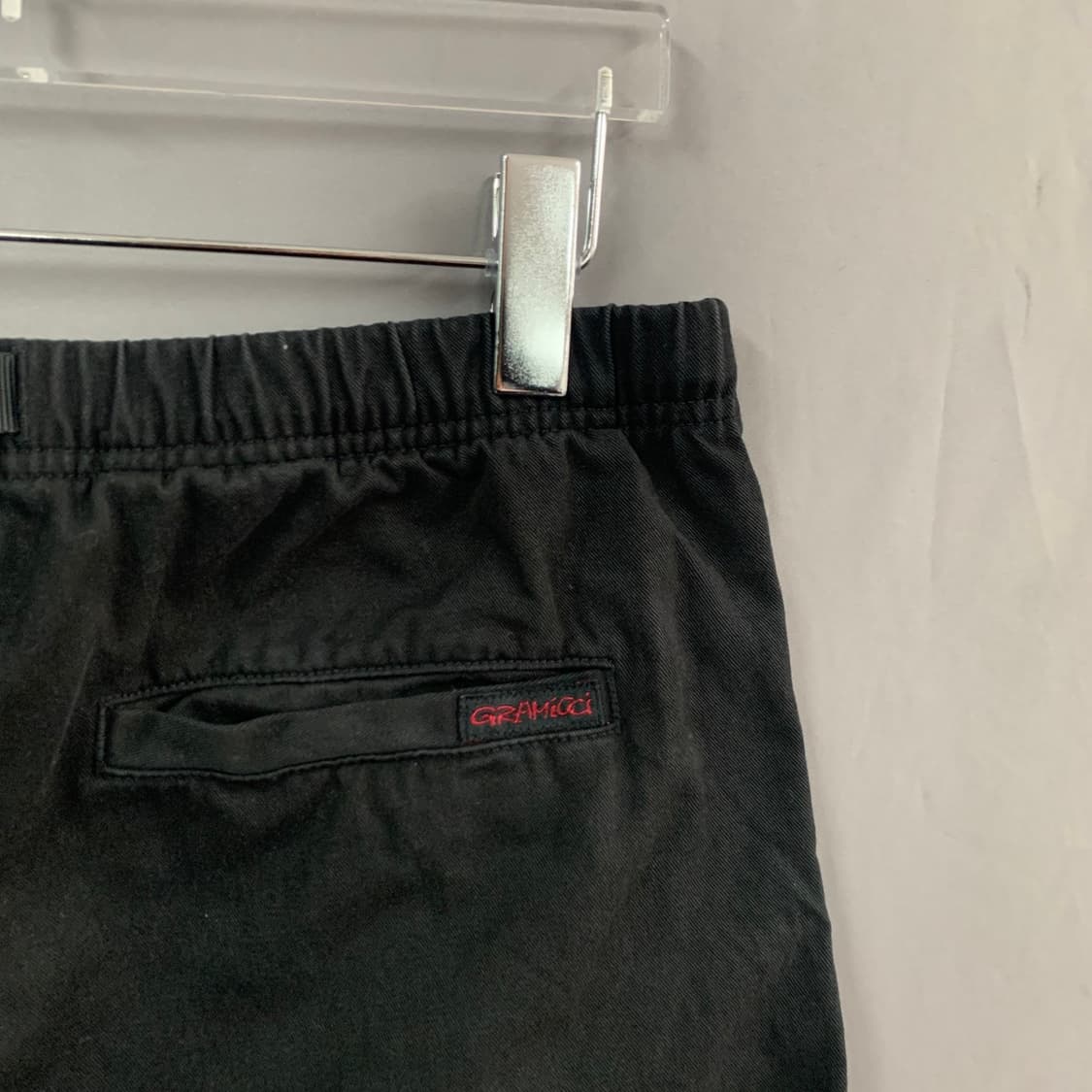 L 그라미치 블랙 스트레이트 트윌 코튼 밴딩 팬츠 상품이미지4