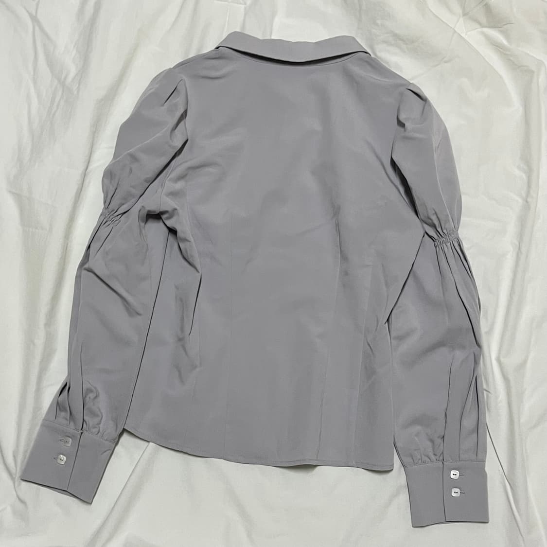 빈티지 ) 연보라 프린세스퍼프 블라우스 상품이미지5