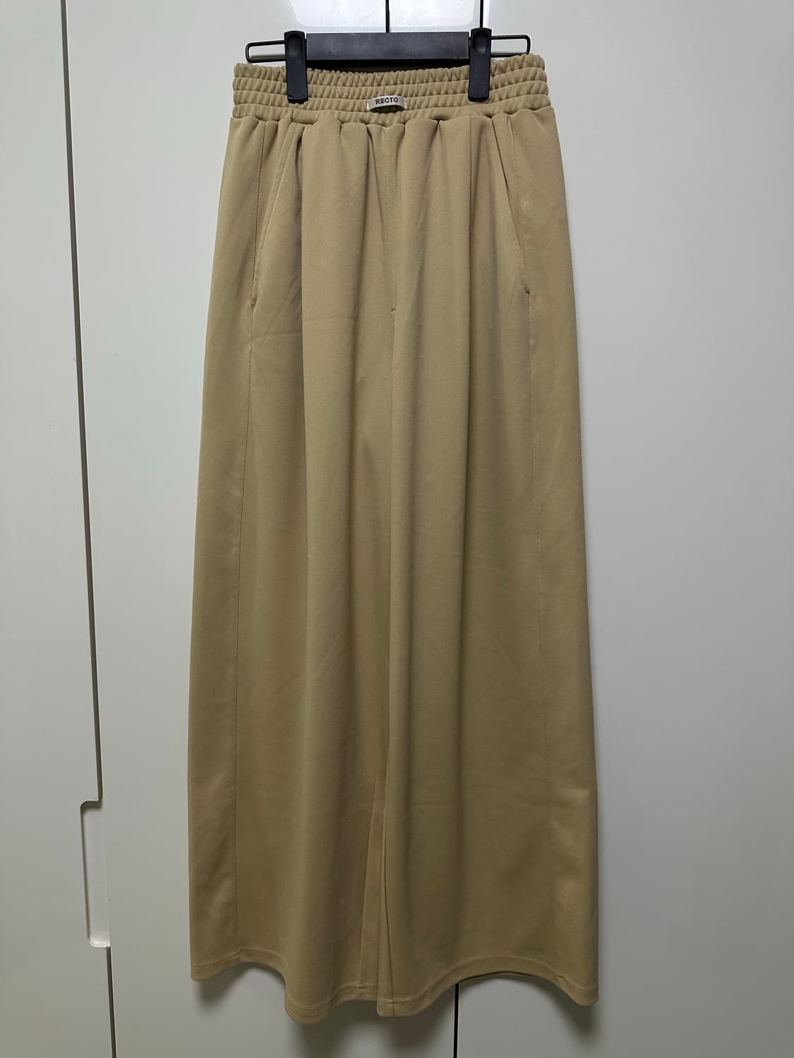 [S] 렉토 트리콧 트라이콧 트레이닝 팬츠 베이지 상품이미지1