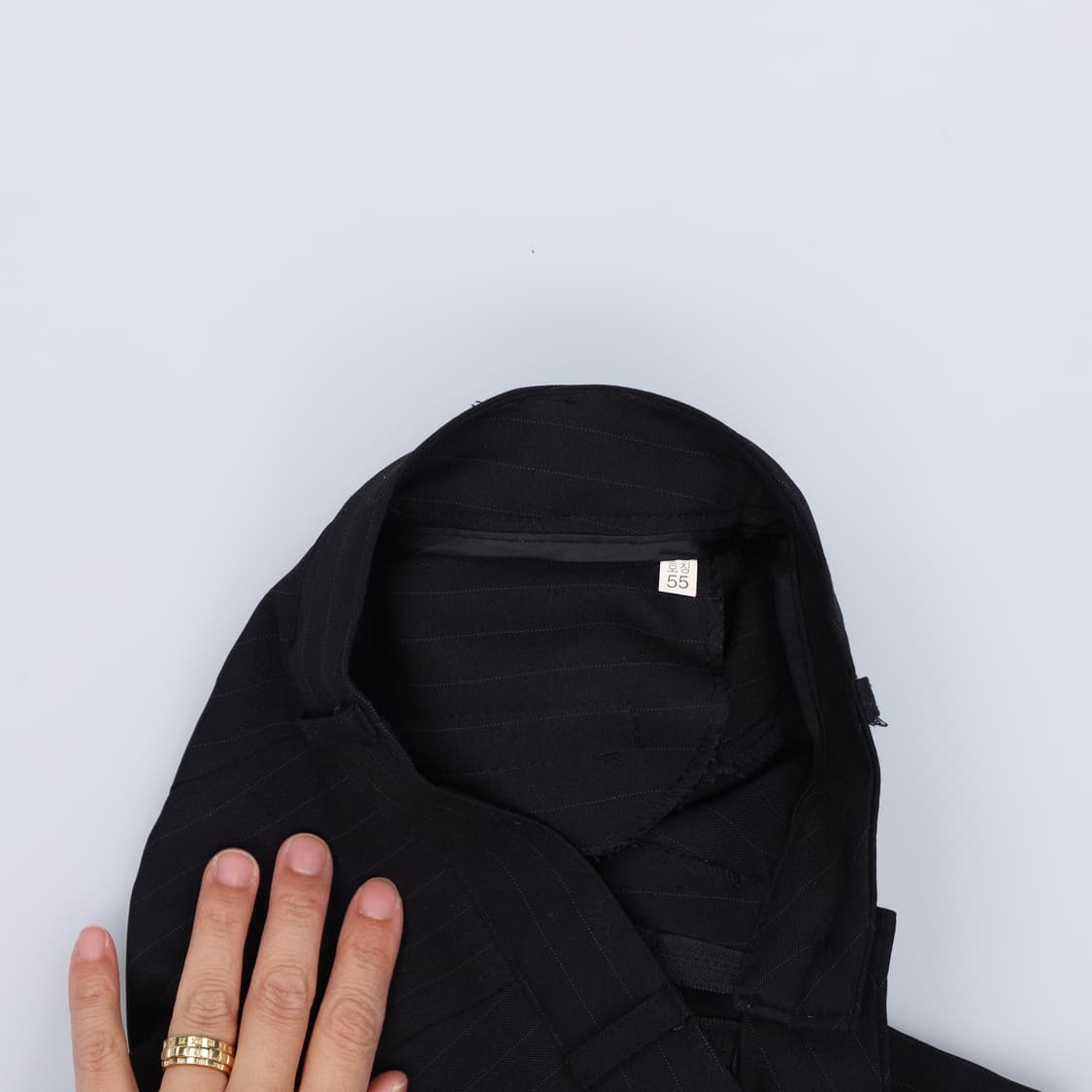 55 빈티지 여성 스트라이프 셋업 0427H1 상품이미지3