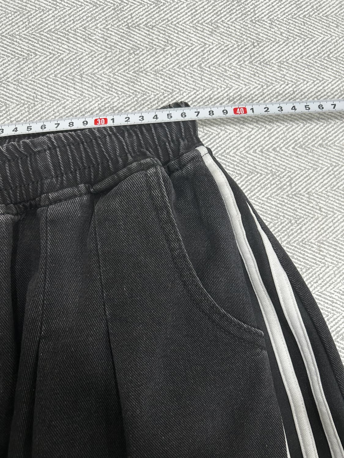 아디다스 리폼 워싱 와이드 밴딩 팬츠 남녀공용 L 상품이미지8