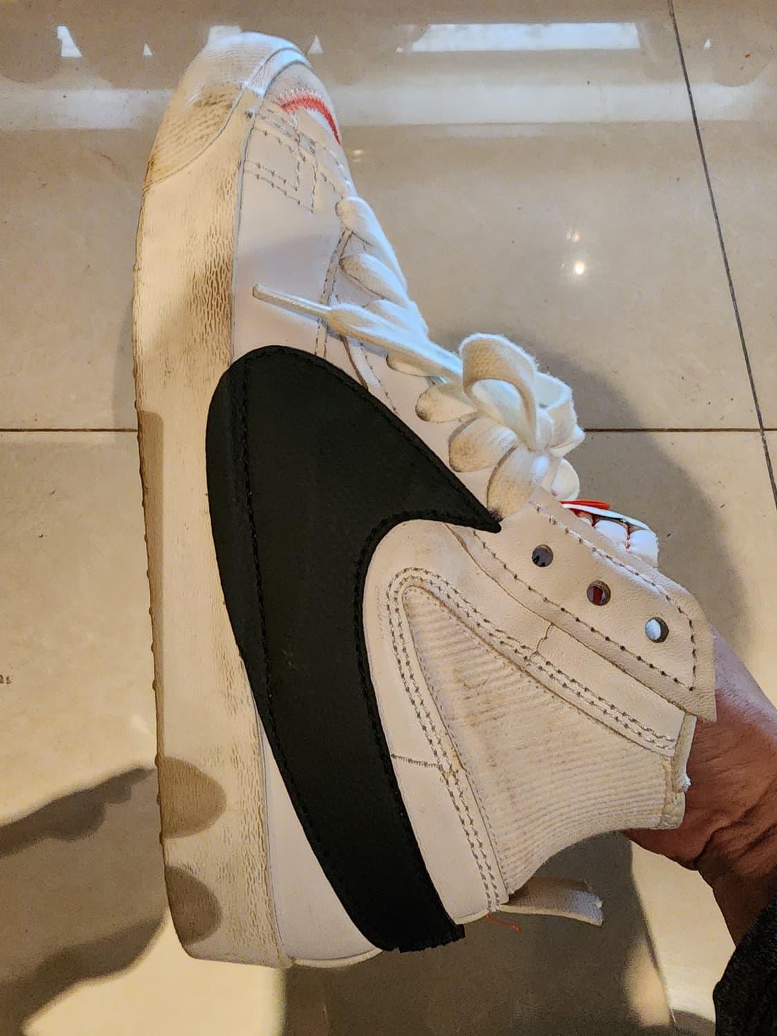 NIKE 나이키 블레이저 미드77 흰검 스니커즈 275mm 농구화 운동화 상품이미지4