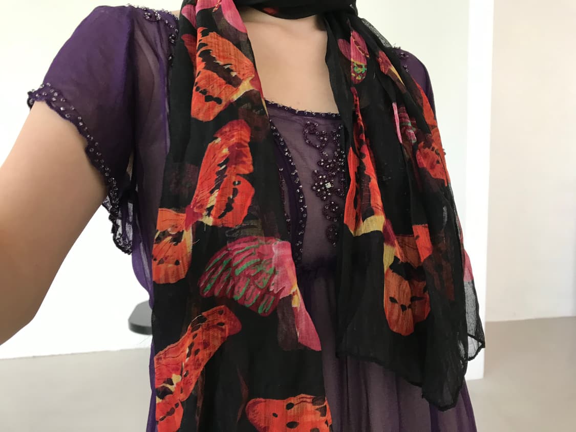vintage pattern scarf 상품이미지2