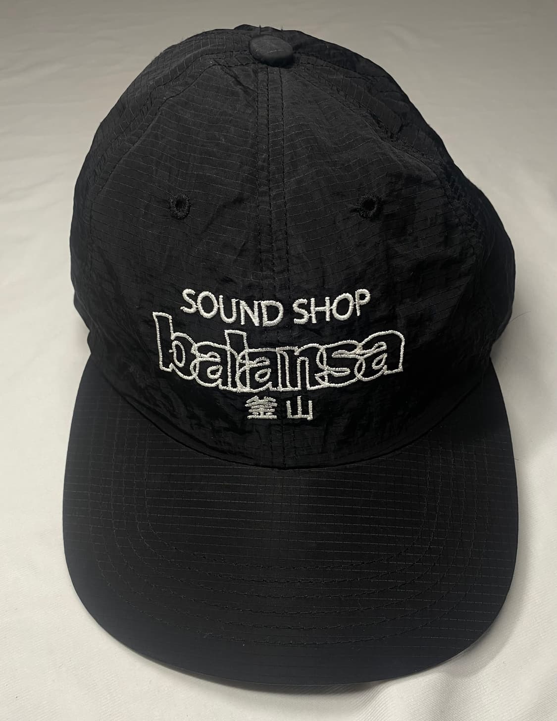 balansa 발란사 나일론 모자 블랙 볼캡 캠프캡 상품이미지1