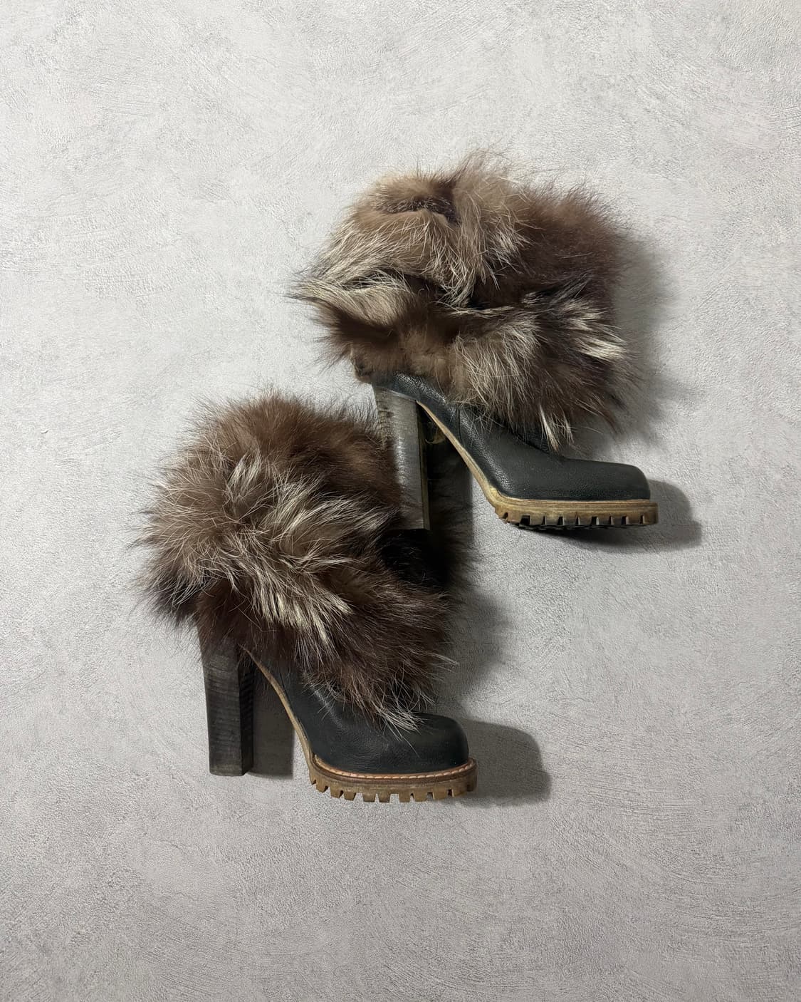 Dolce & Gabbana Fur Heel Boots 상품이미지1