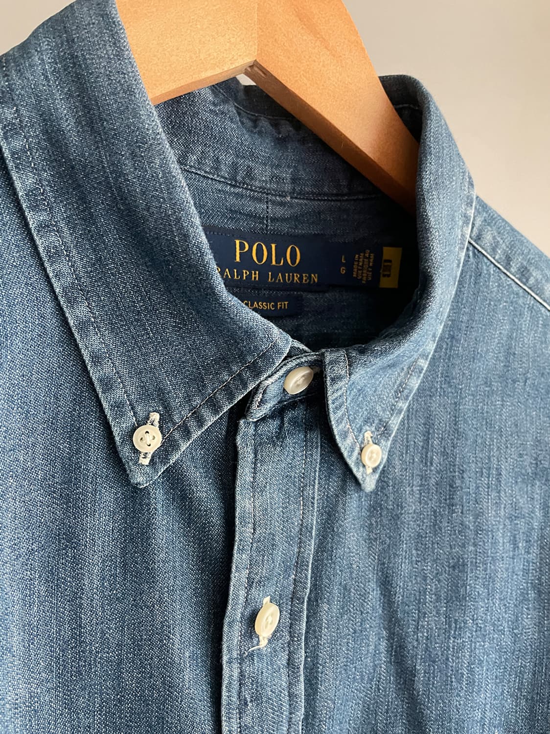 폴로 데님 셔츠 (QR정품) 상품이미지5