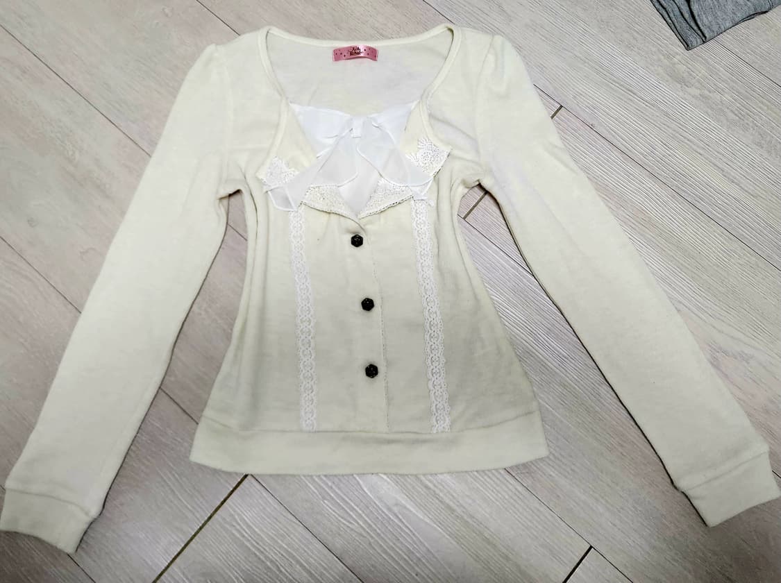 유일매물 앙크루즈 고전 00s 히메갸루 니트 블라우스 상품이미지1