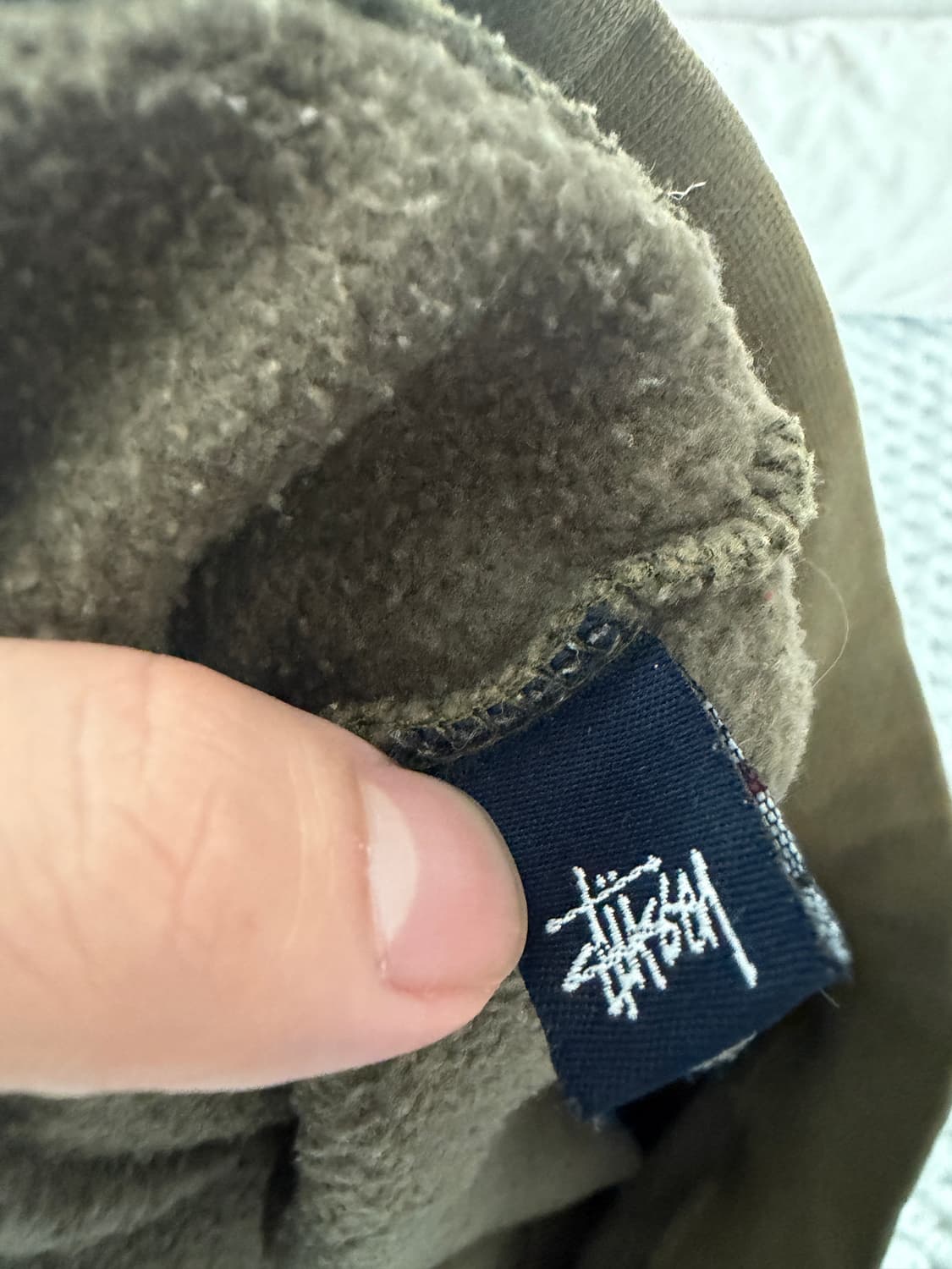 90s 올드 빈티지 스투시 크루넥 맨투맨 카키 M 상품이미지4