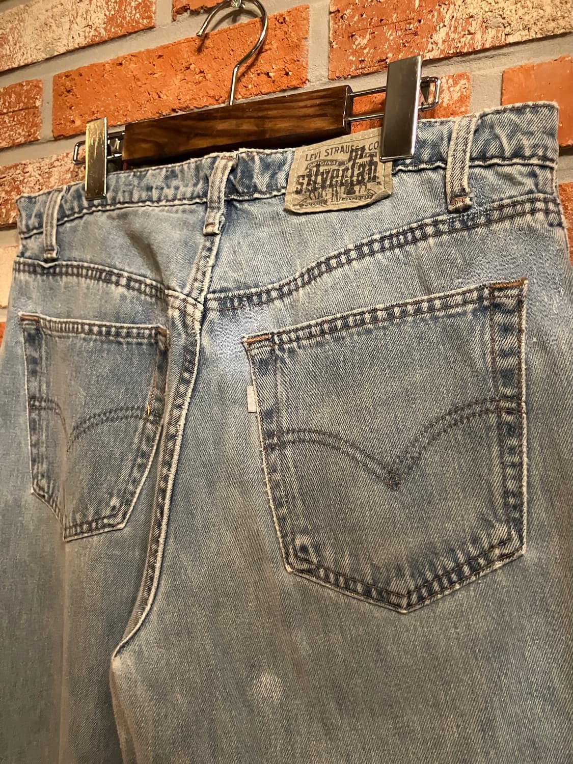 90s USA 빈티지 리바이스 실버탭 배기핏 데님 팬츠 상품이미지6