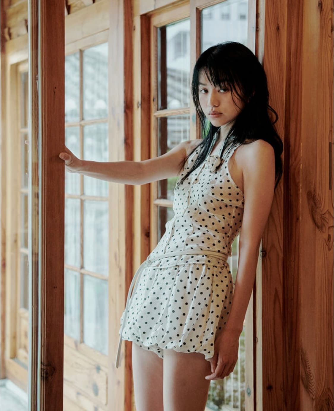 DOT BALLOON MICRO SHORTS, CREAM 상품이미지4
