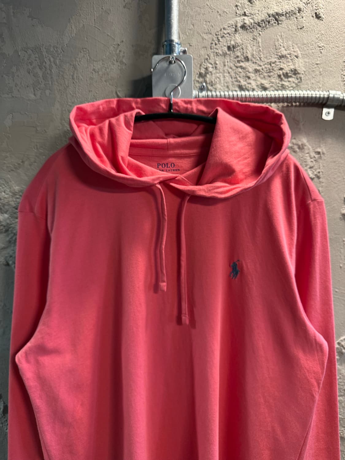 S 폴로랄프로렌 POLO 포니 자수 후드 티셔츠 코랄 핑크 상품이미지4
