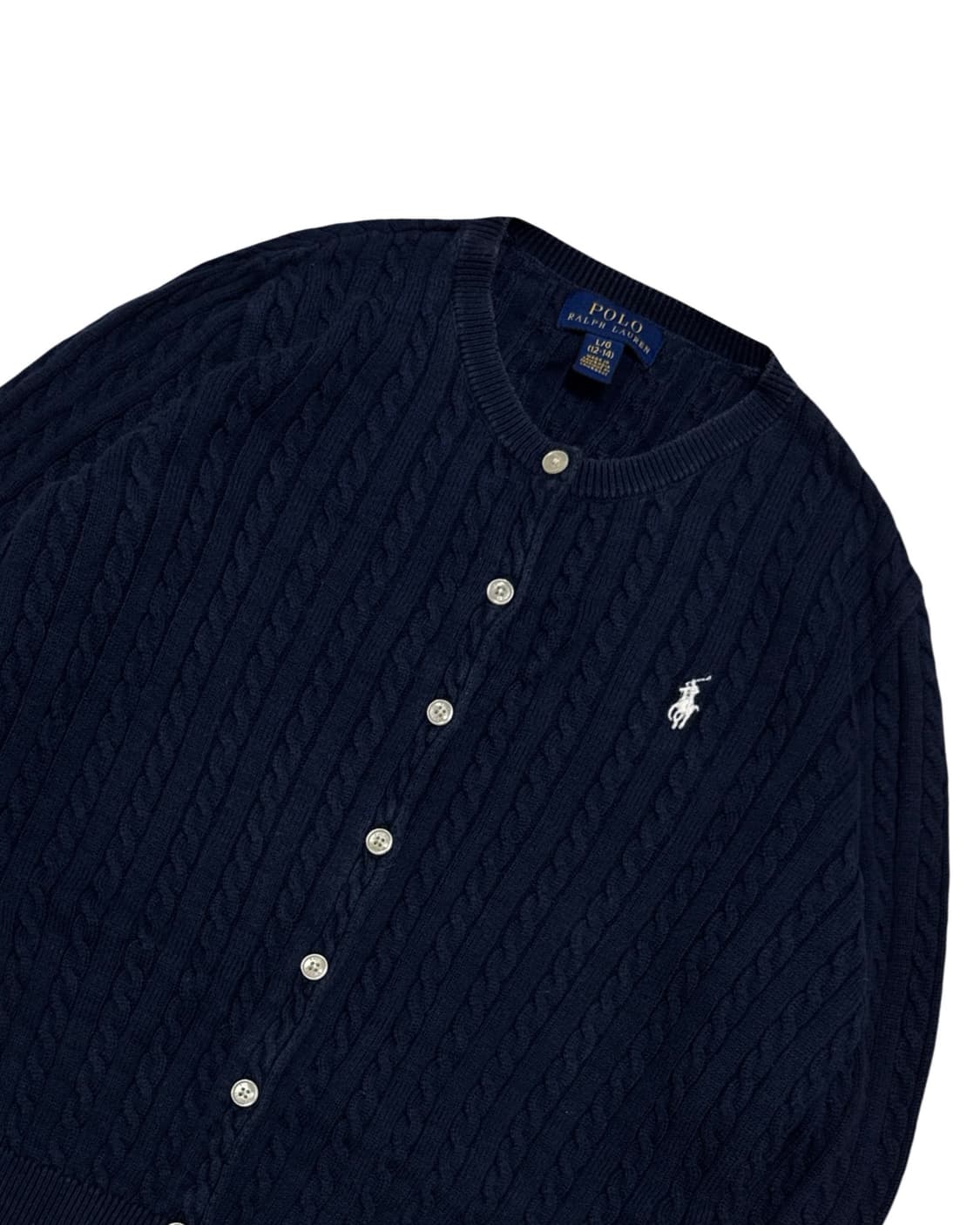 폴로 랄프로렌 꽈배기 네이비 가디건 상품이미지3