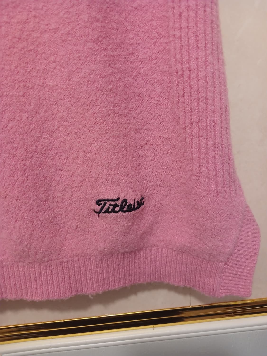 타이틀리스트 정품 여성 모직 반집업 민소매티 S (85) 사이즈 상품이미지4