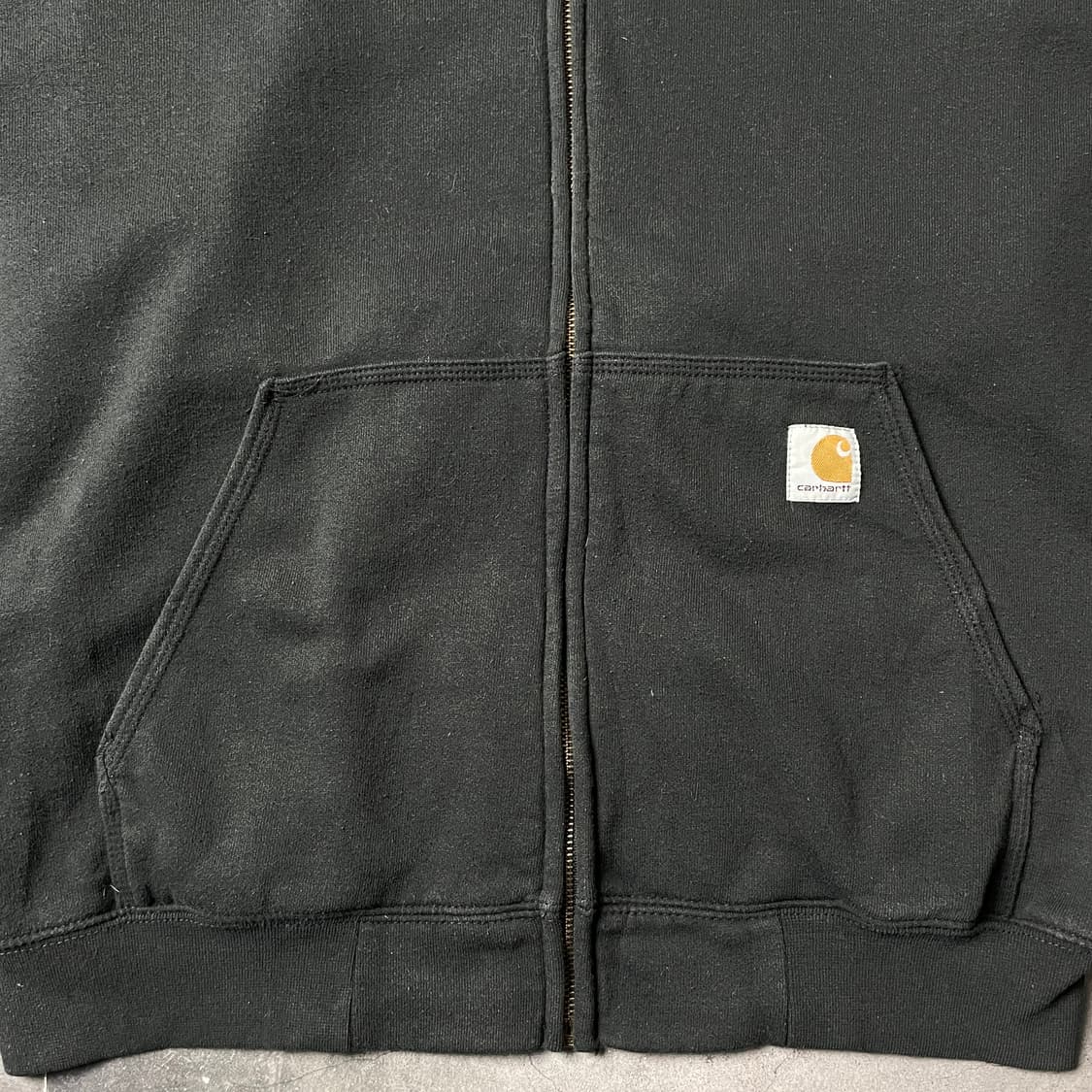 CARHARTT 칼하트 빈티지 블랙 기모 후드 집업 A00843 상품이미지4