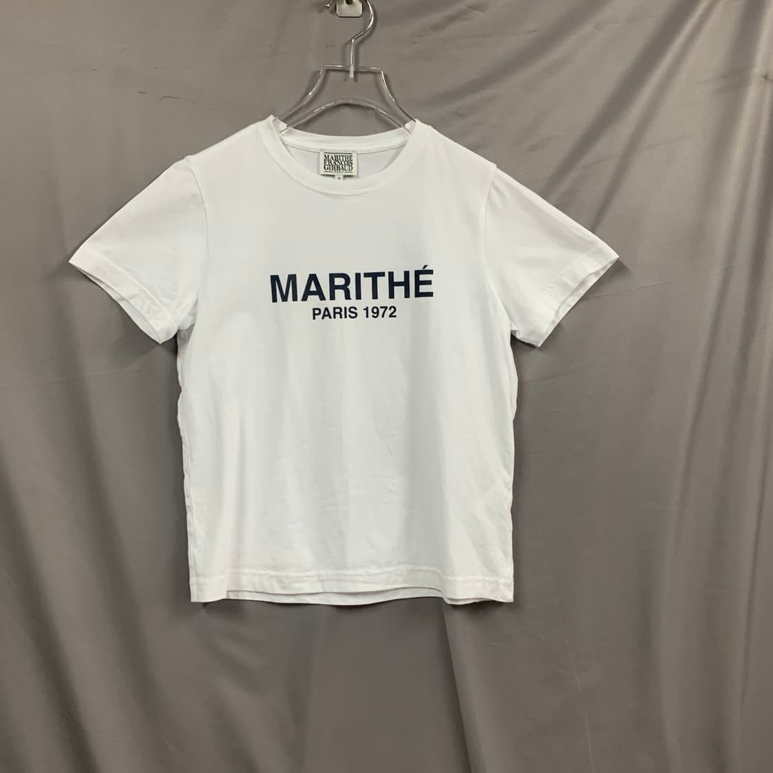 S 마리떼프랑소와저버 화이트 로고 프린팅 반팔티 상품이미지2