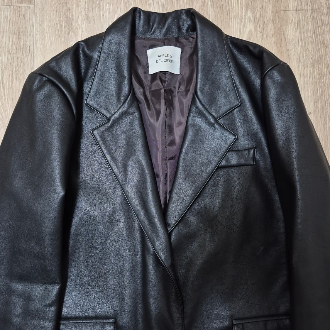 애플 델리키어스 싱글 레더 라이더 가죽자켓 상품이미지2