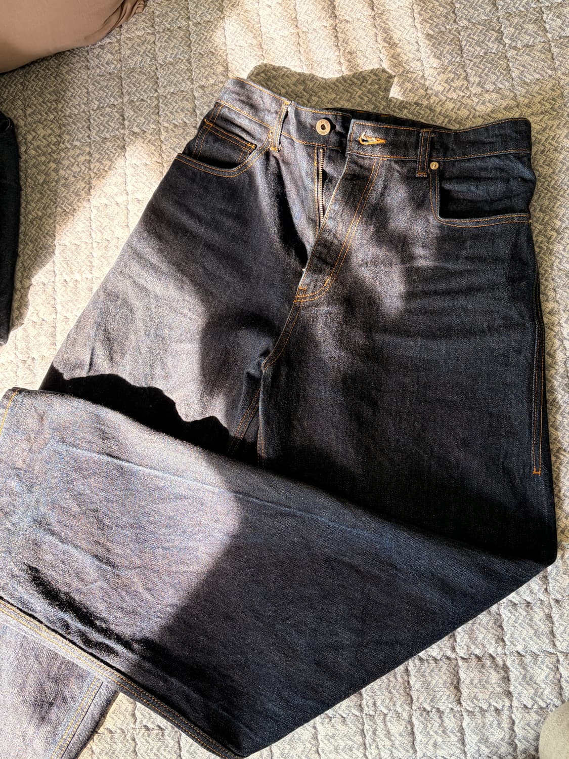 쿠어 신치 백 턴업 jeans 상품이미지5