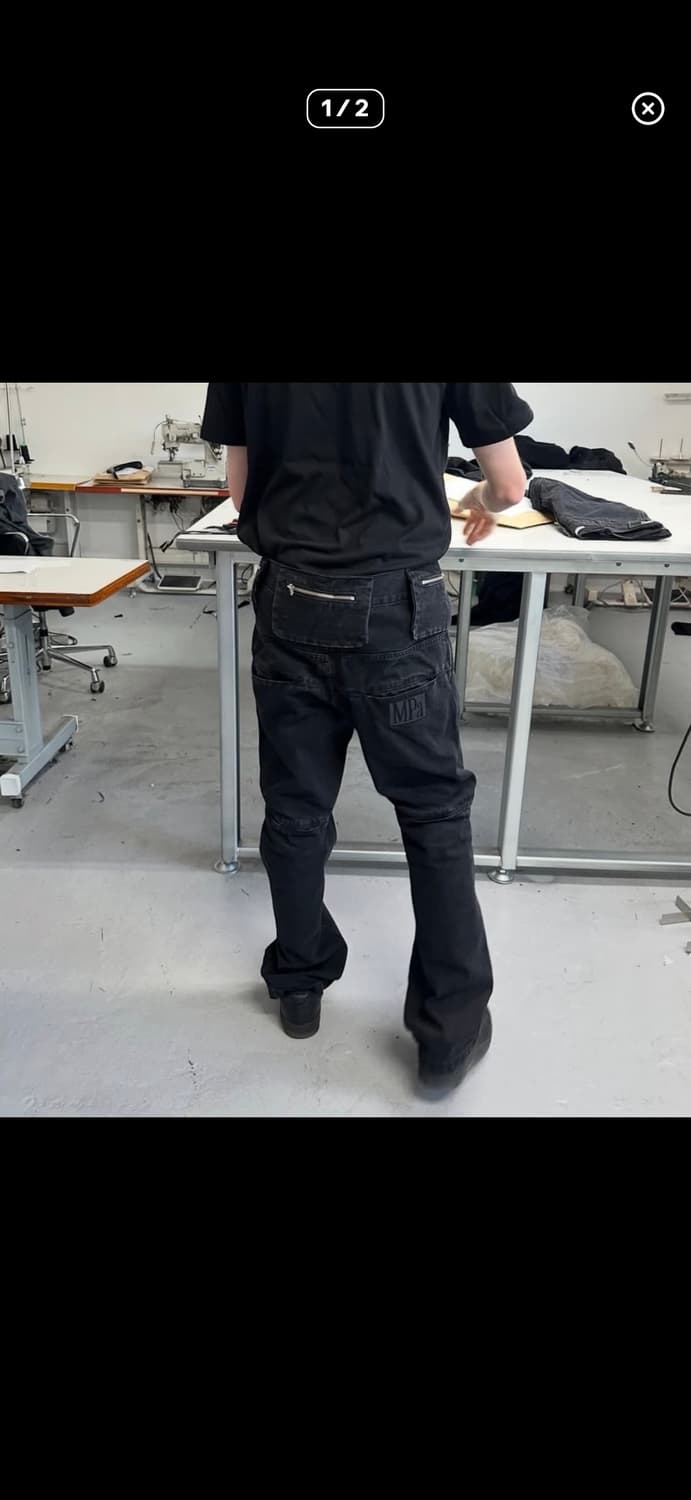 M) 플라스틱 프로덕트 mpa bag pants 백팬츠 블랙 상품이미지1