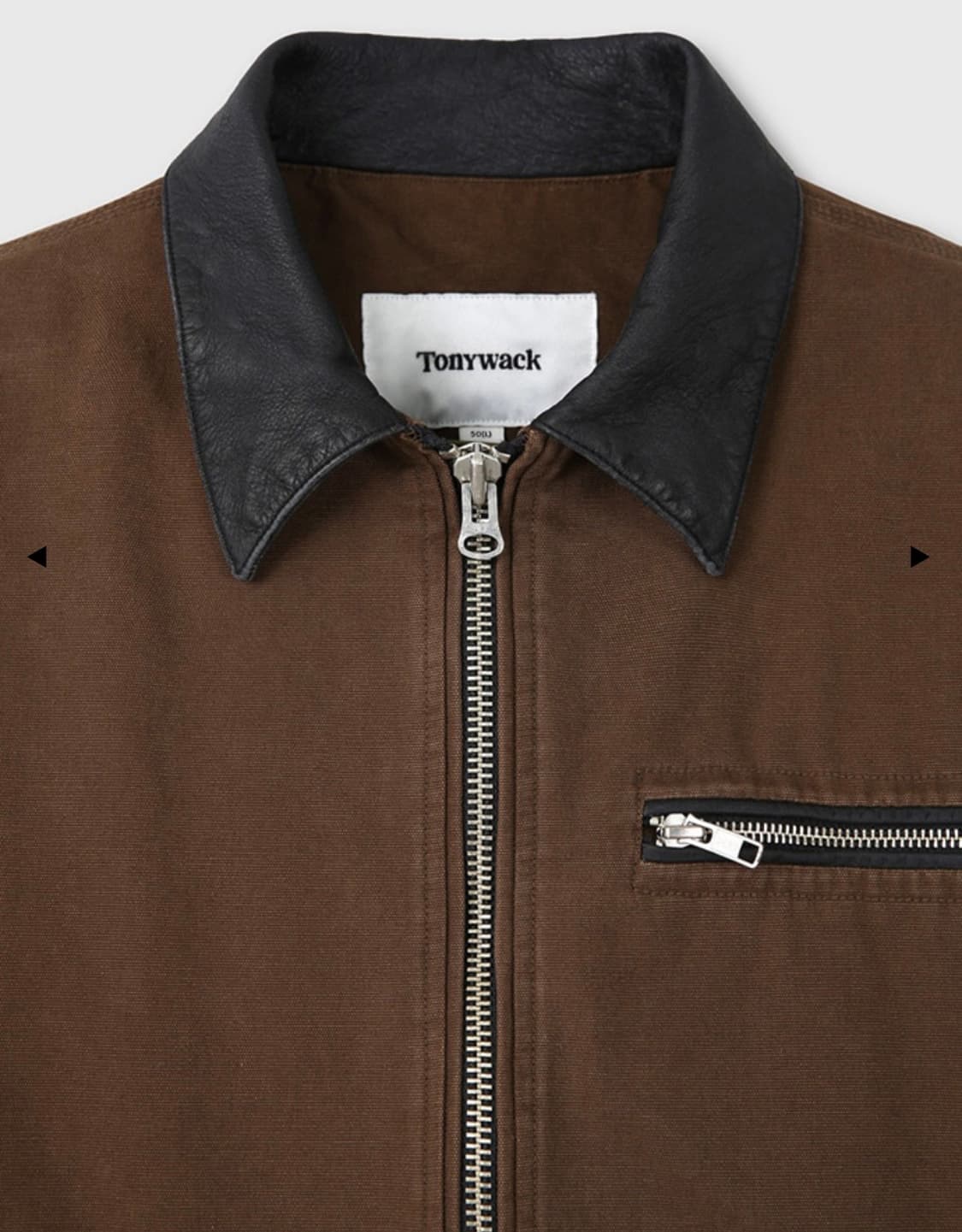 (새상품) 토니웩 워크자켓 레더카라 브라운 상품이미지5