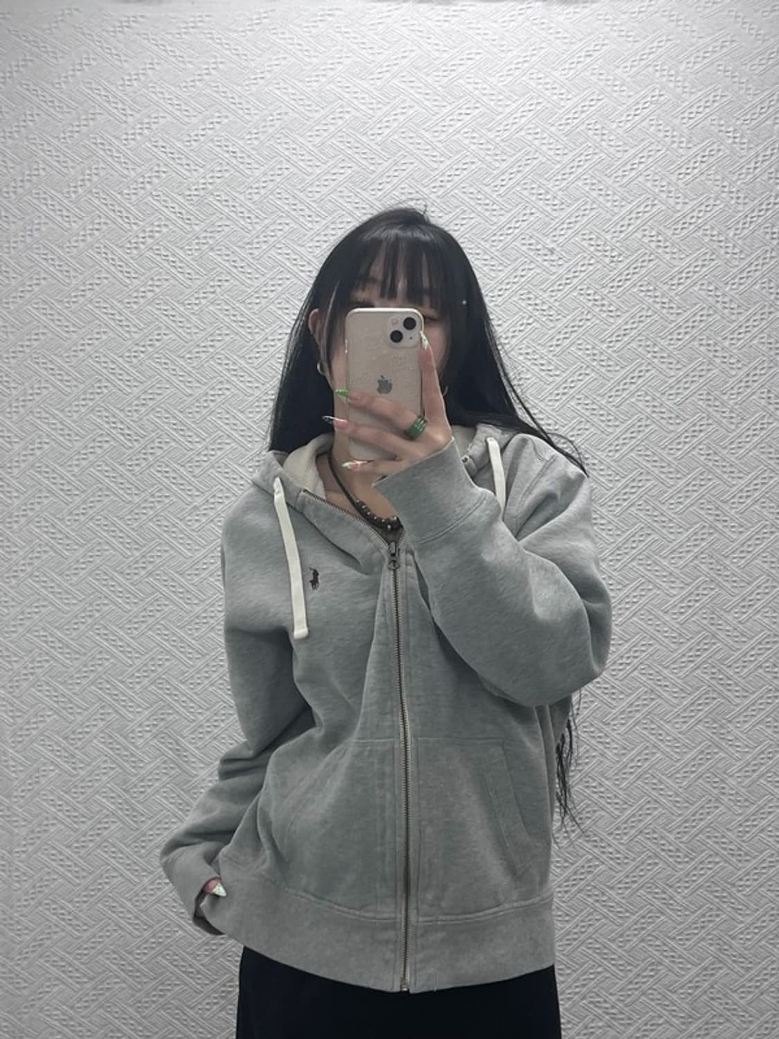 폴로 랄프로렌 캐주얼 윈터베이직 약기모 후드집업 L C08896 상품이미지1