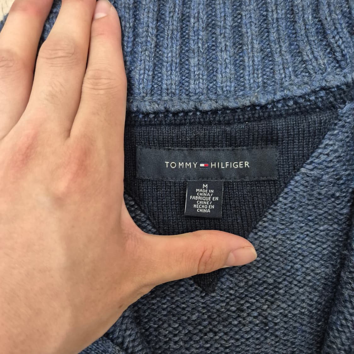 타미힐피거 미니플래그 니트집업  상품이미지5