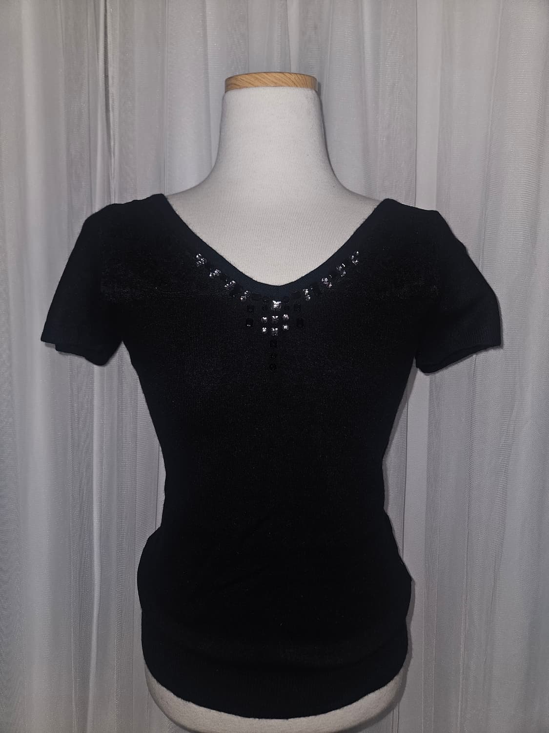 le souk 공겜여주🖤 히메 무채색 주얼리 니트 상품이미지3