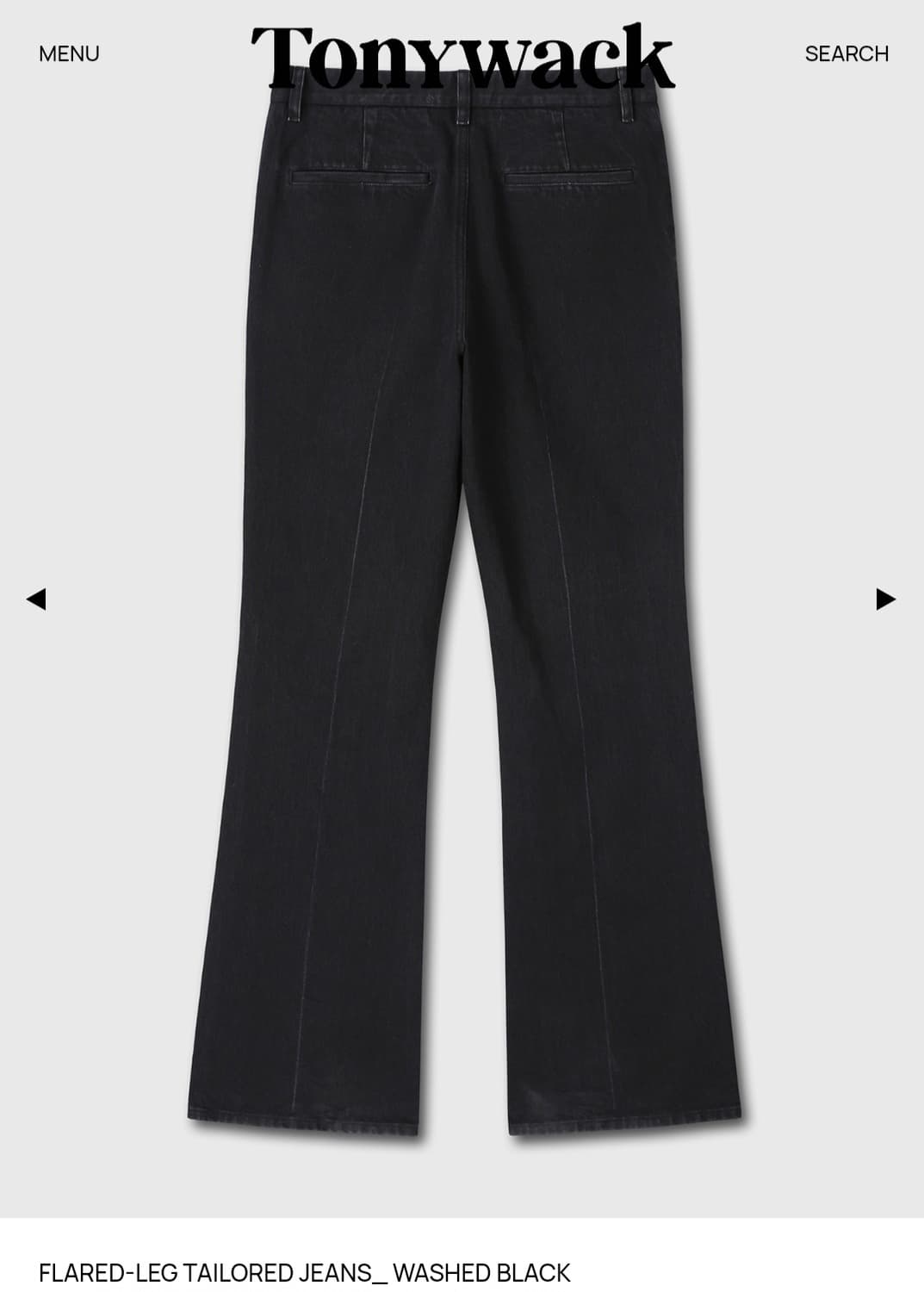 토니웩 FLARED-LEG TAILORED JEANS_ WASHED BL 상품이미지3