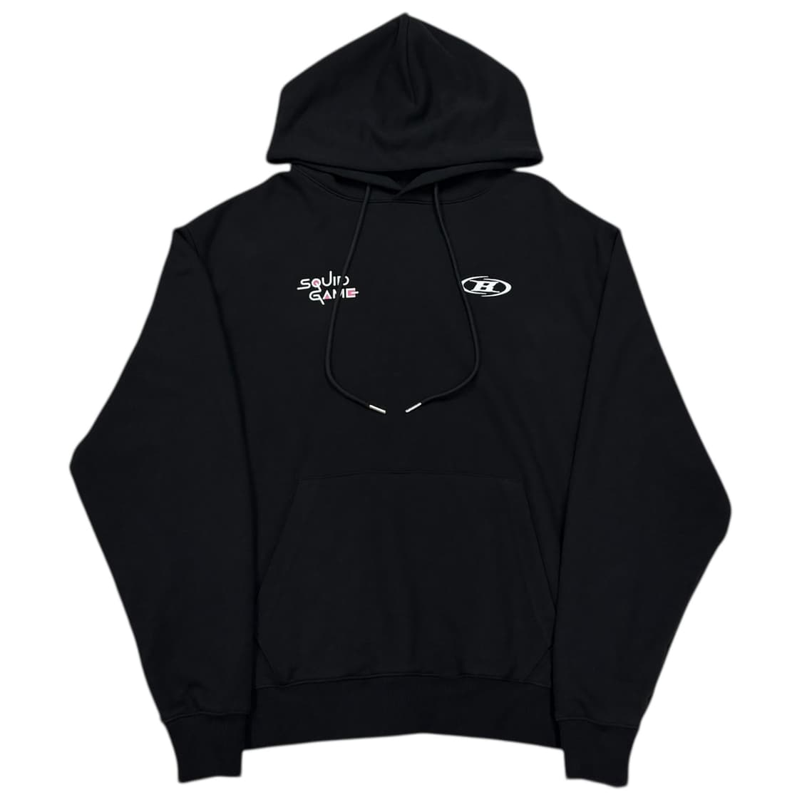 본투윈 X 오징어게임 콜라보 캐릭터 후드티 블랙 1 상품이미지1