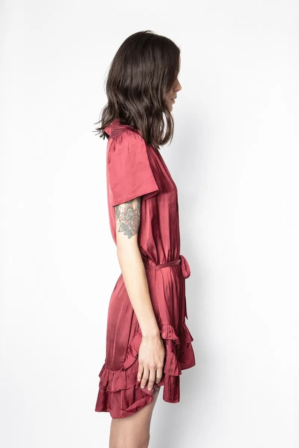 쟈딕앤볼테르 린크 새틴 원피스(새제품) 상품이미지4