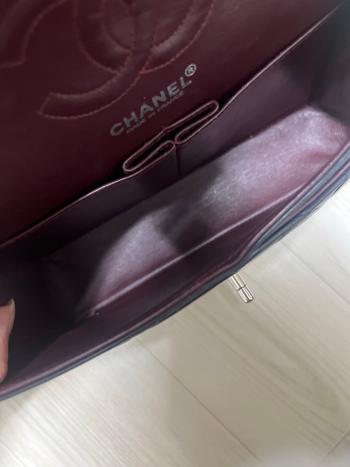 샤넬 클레식 스몰 램스킨 은장 상품이미지9