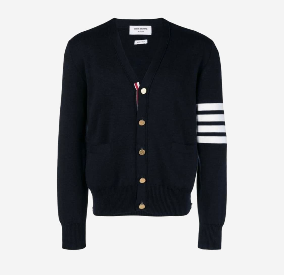 톰브라운 밀라노 스티치 금장 가디건 상품이미지1