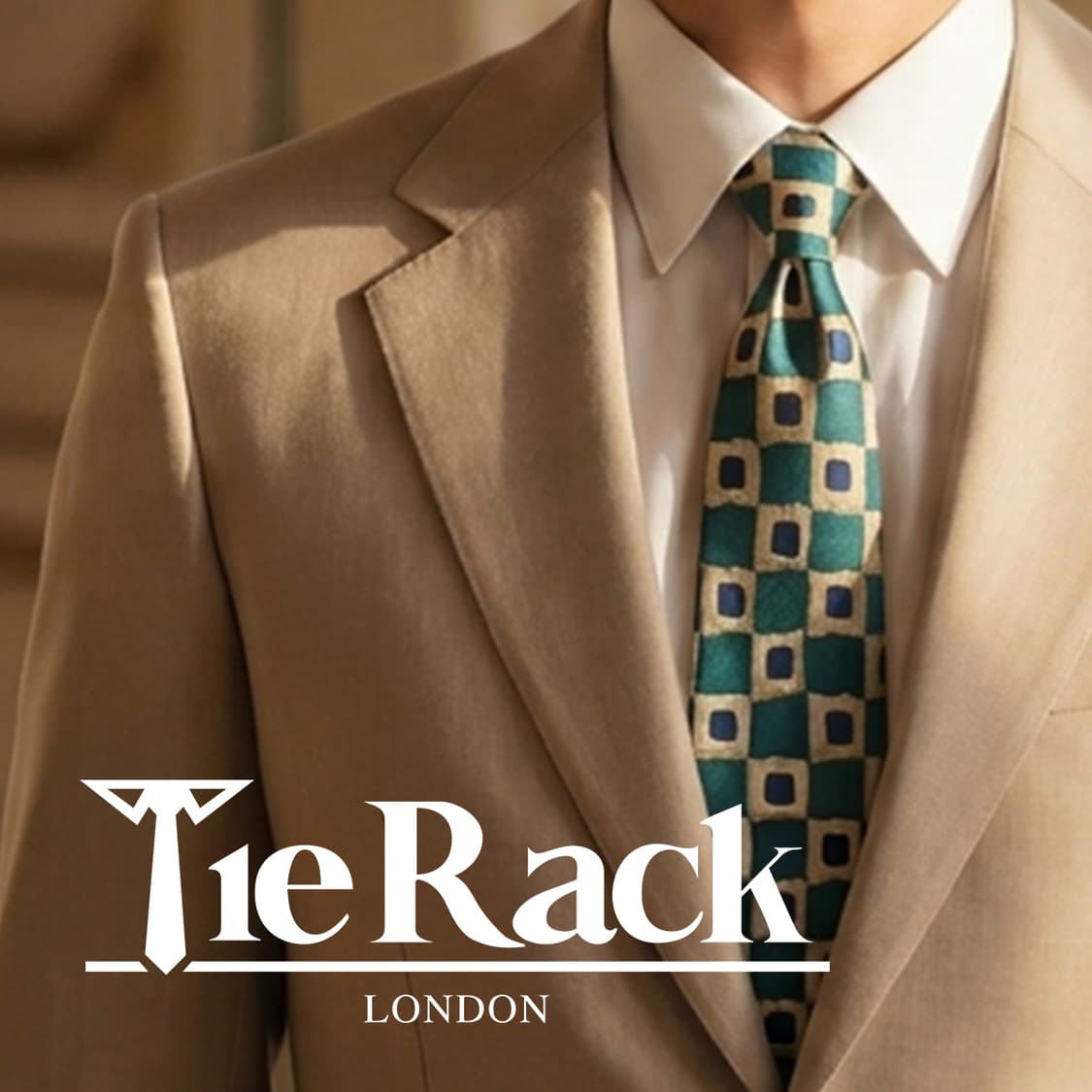 타이렉 실크 그린 패턴 넥타이 9.9cm 새제품 A19512 상품이미지1