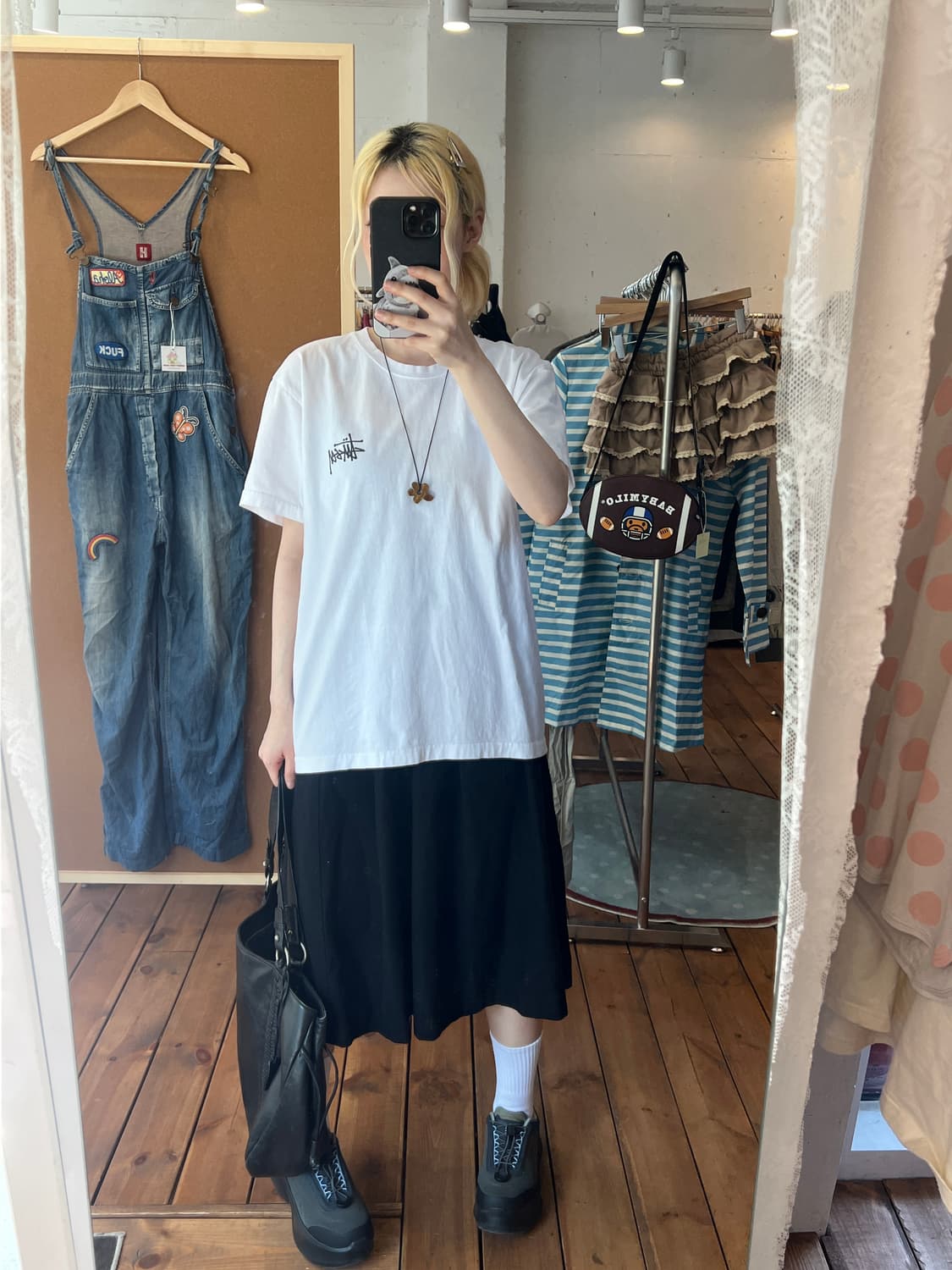 스투시 화이트 베이직 반팔  상품이미지3