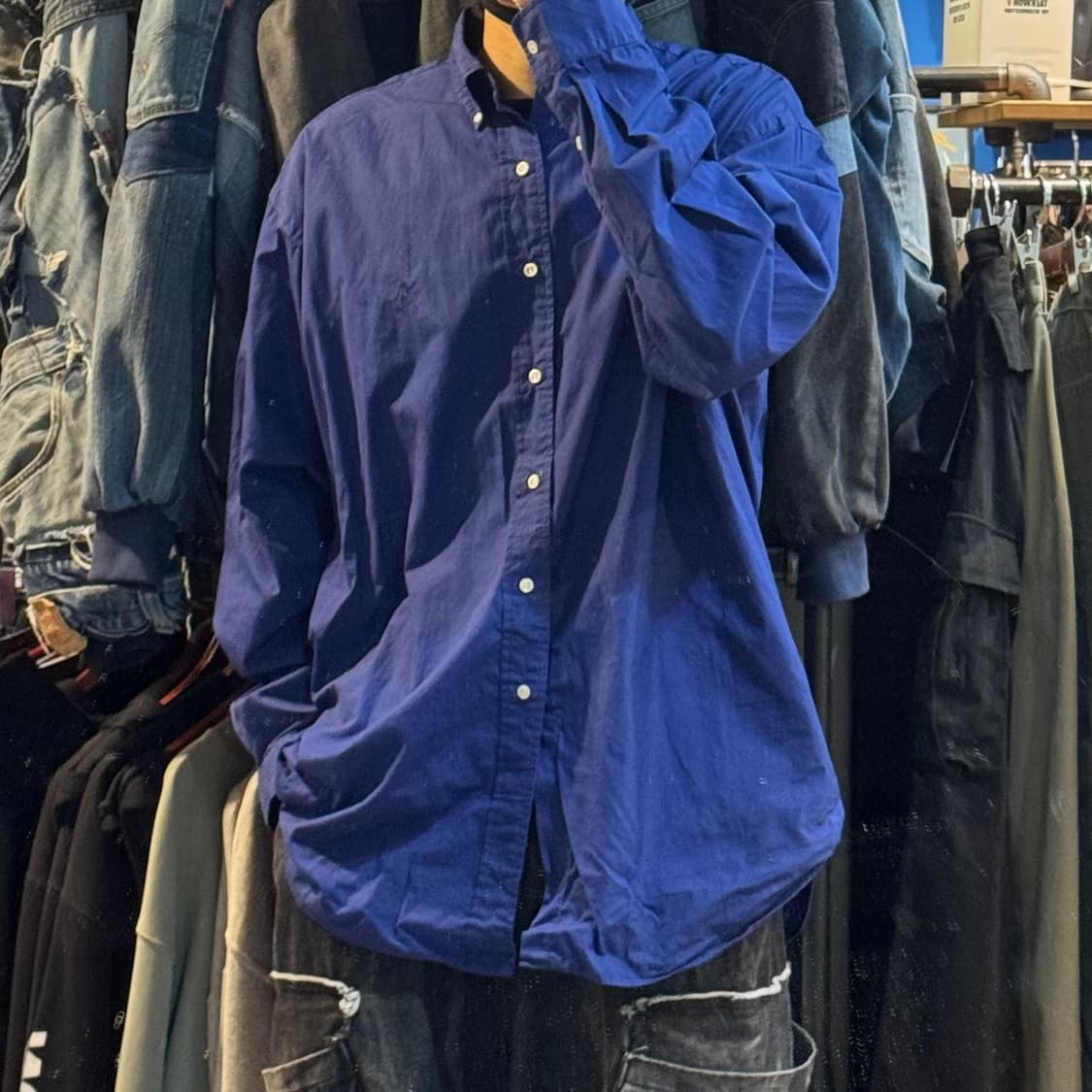 [No.9]Polo 폴로 블루 긴팔셔츠 상품이미지4