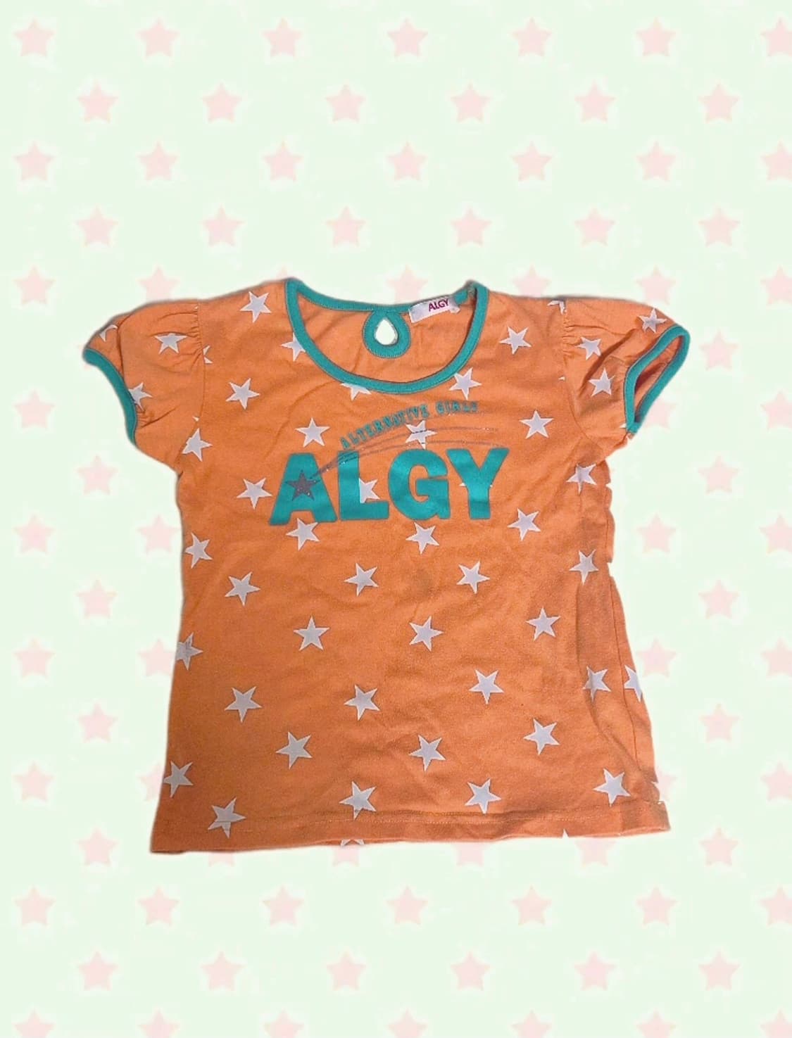 빈티지 팝갸루 펑크 스타 패턴 반팔  상품이미지1