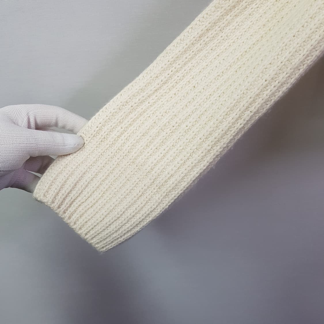 몽클레어 TRICOT 믹스 니트 패딩 재킷 크림 S 상품이미지3